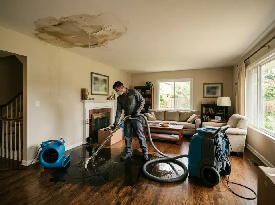 attic-pipe-burst-ceiling-drip-008 — frequently asked questions, Water Damage Restoration & Carpet Care in Fairport, NY